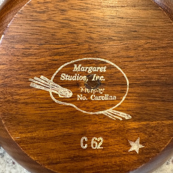 Vintage Wooden Salad Bowl Set - Picture 11 of 16